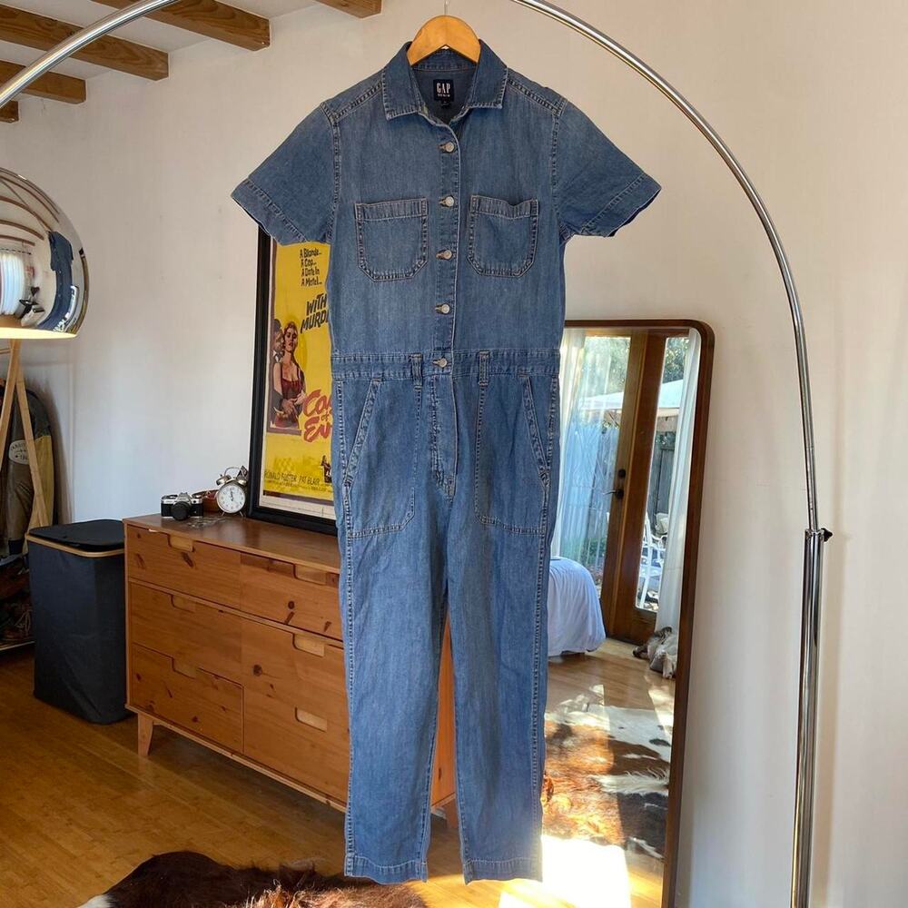 Gap vintage overall denim jumpsuit
